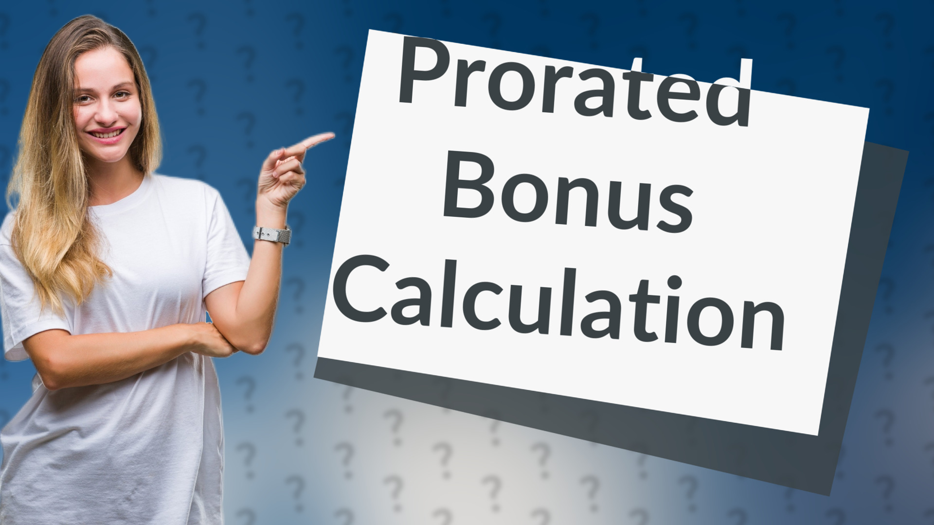 Prorated Bonus Calculation