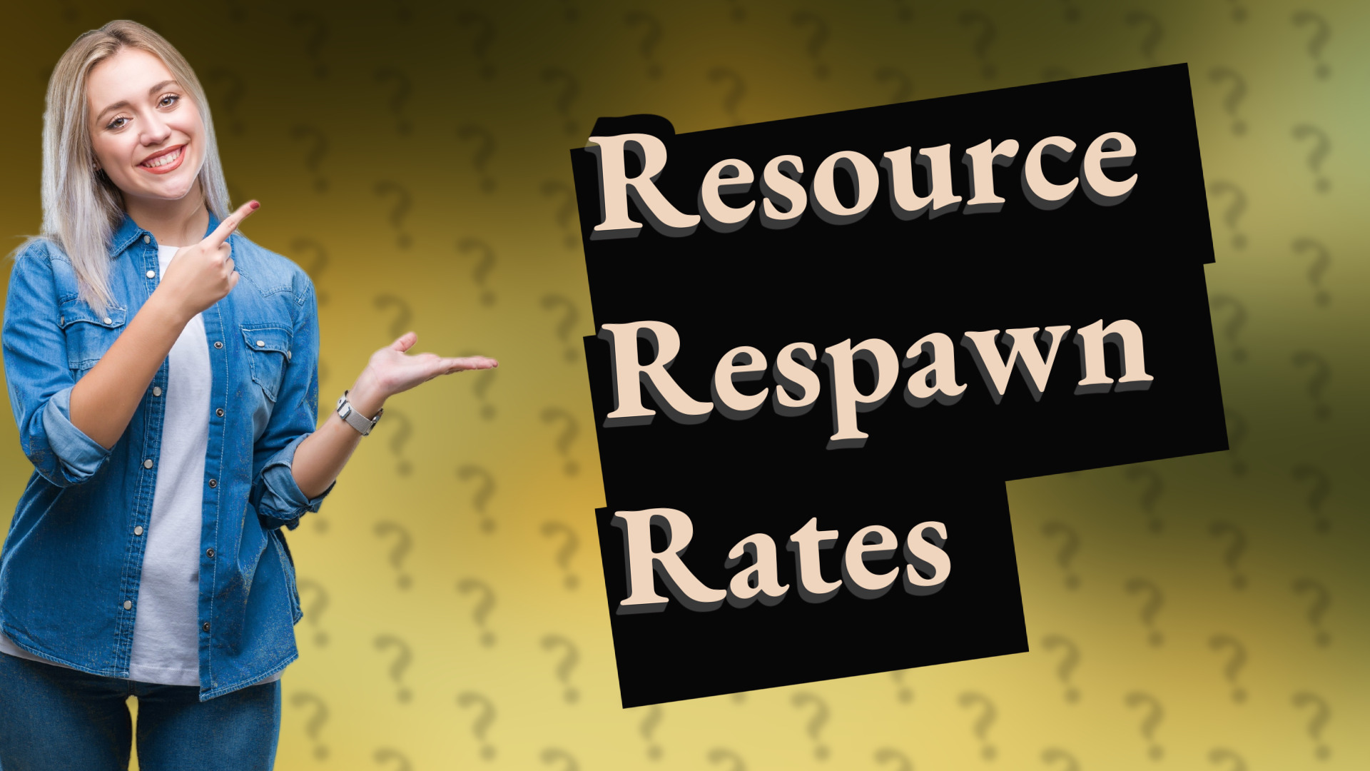 Resource Respawn Rates