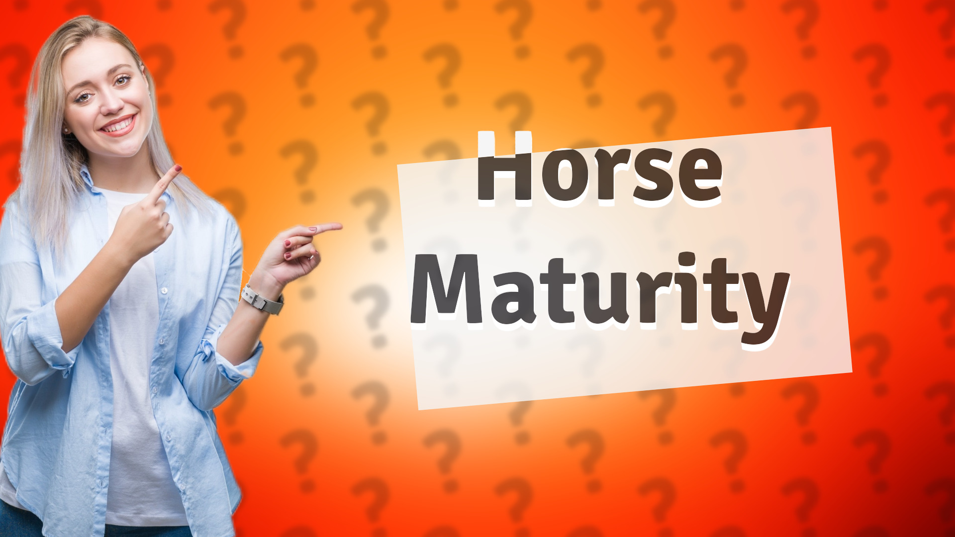 Horse Maturity