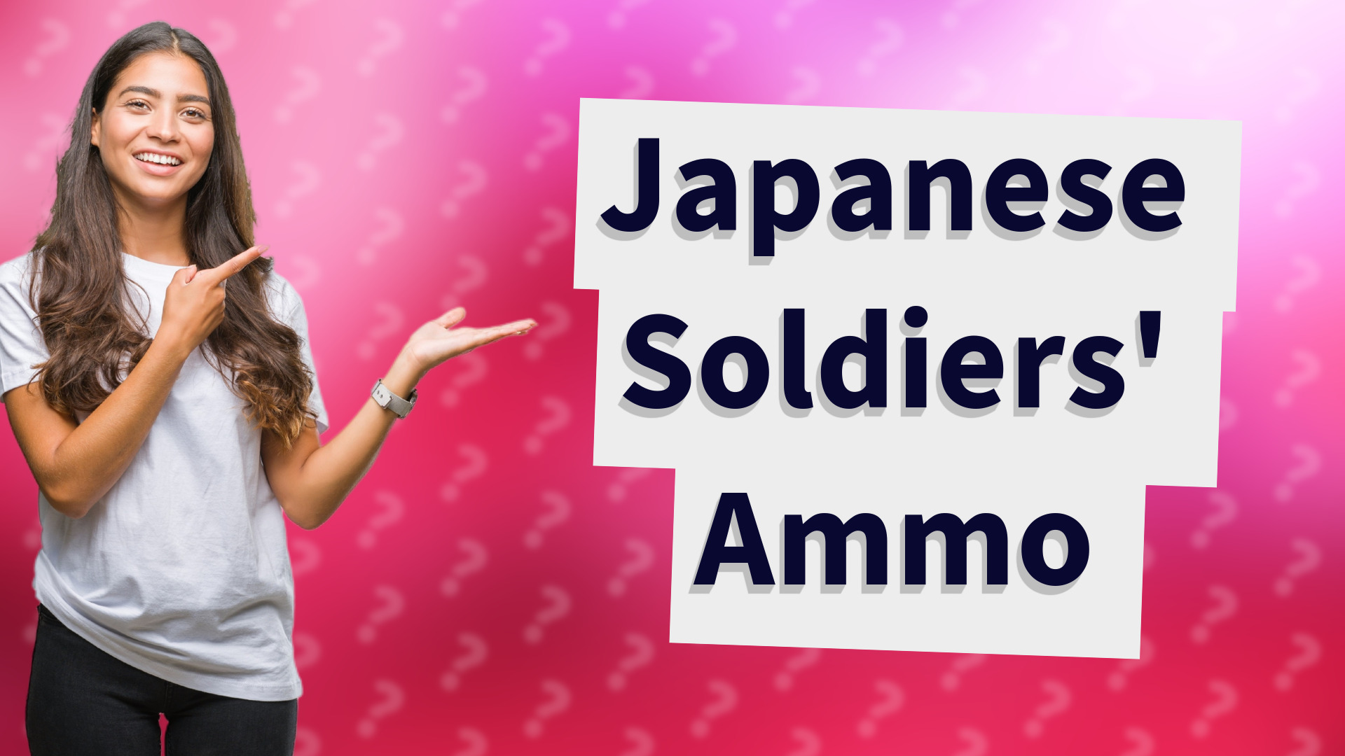Japanese Soldiers' Ammo
