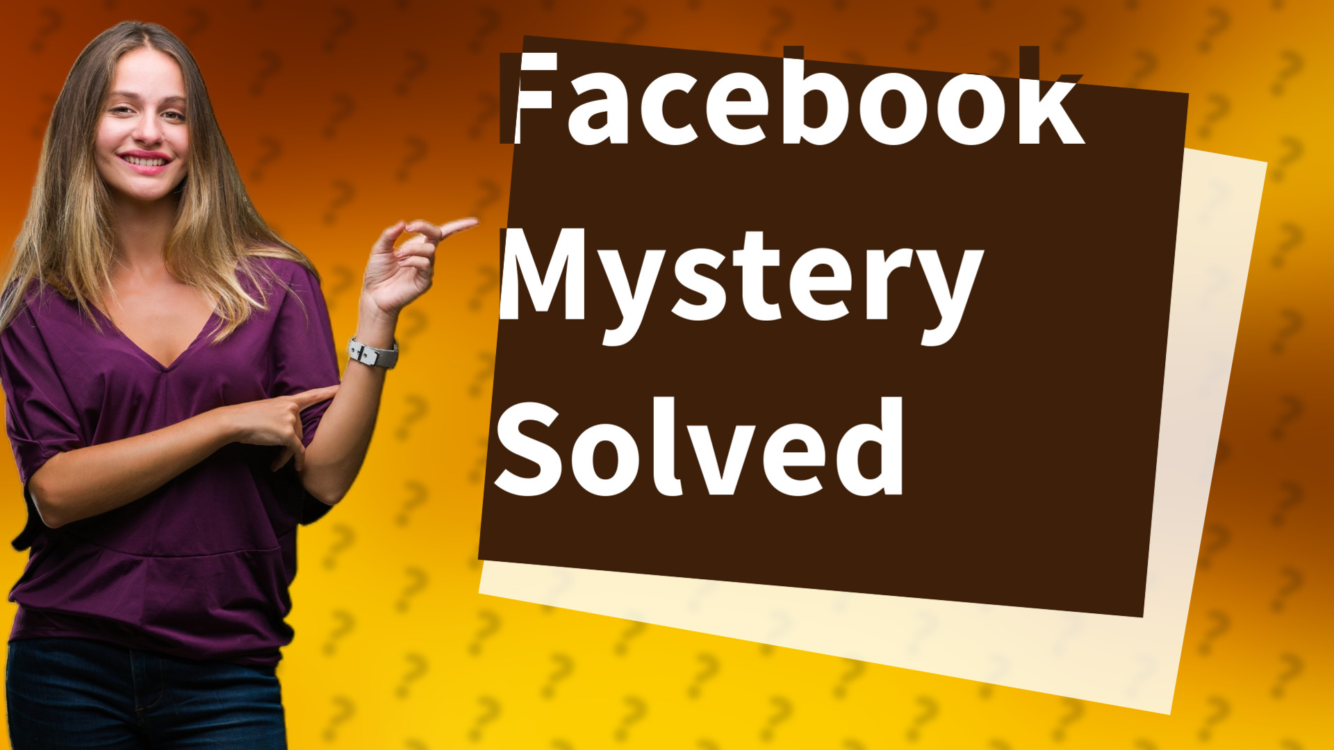 Facebook Mystery Solved