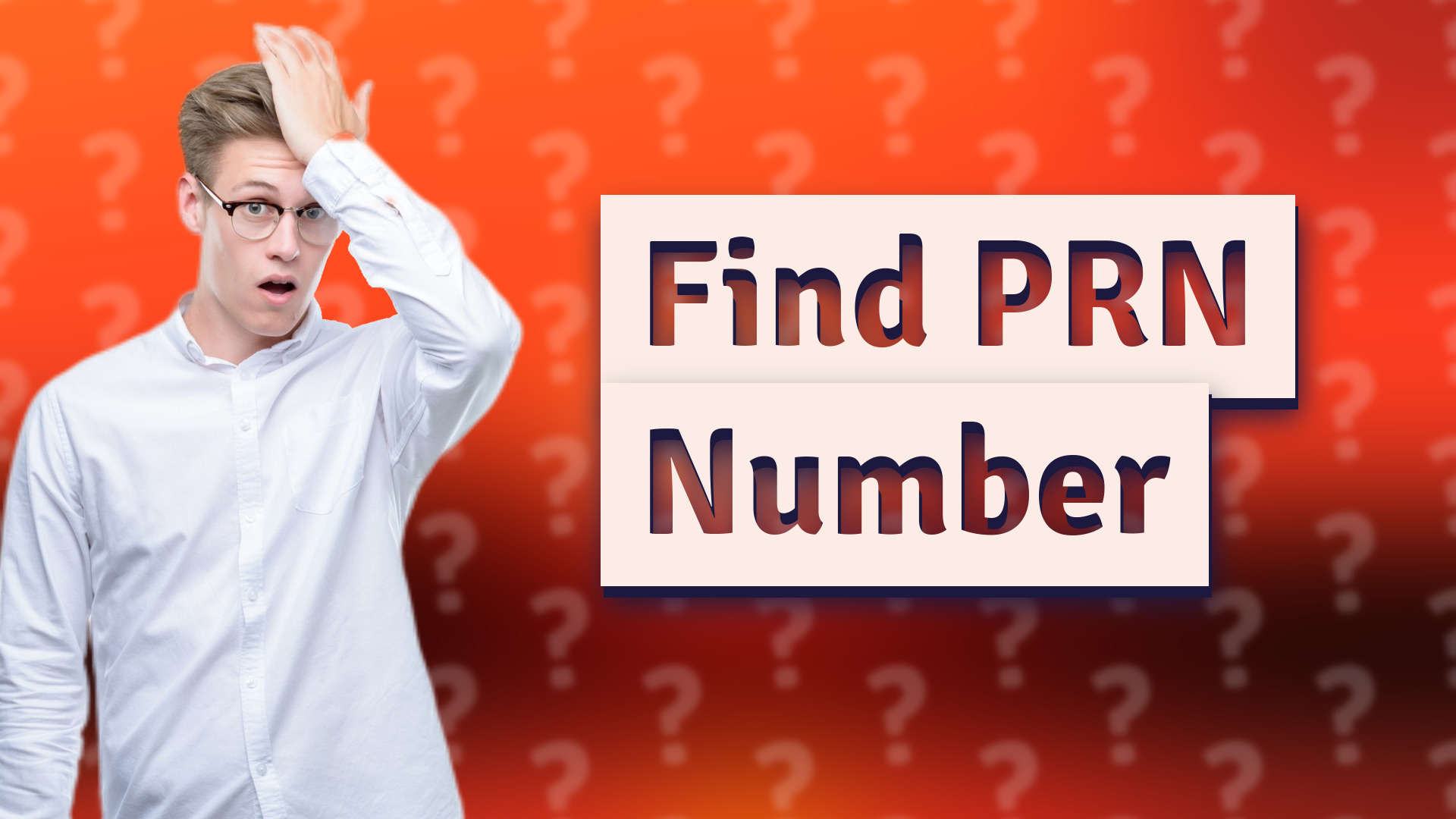 Find PRN Number