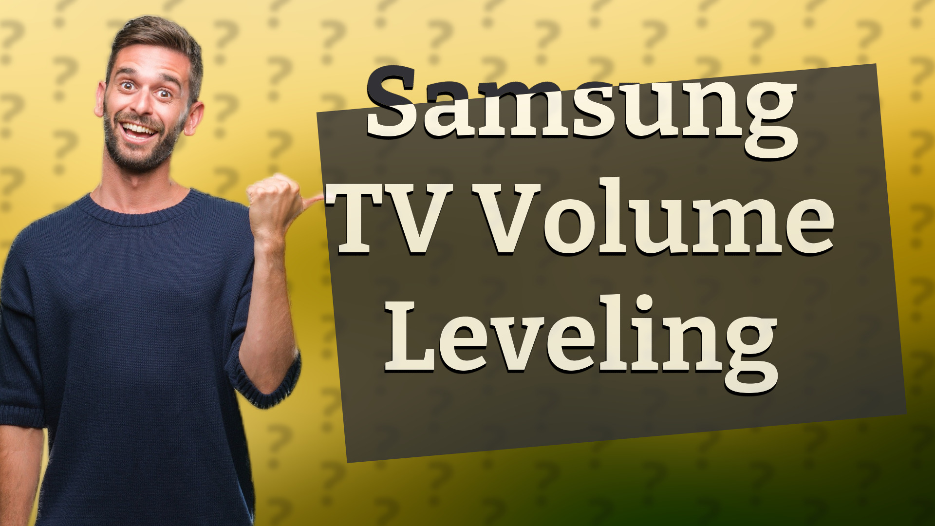 Samsung TV Volume Leveling