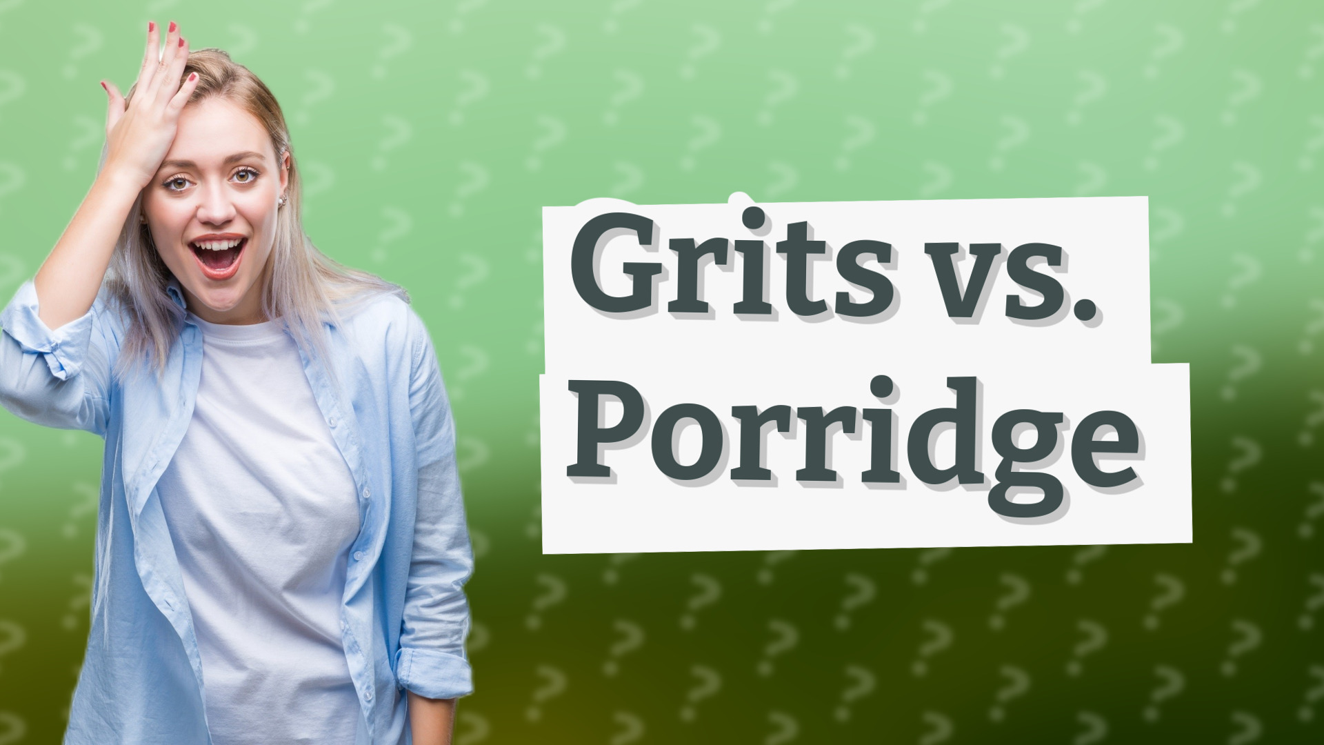 Grits vs. Porridge