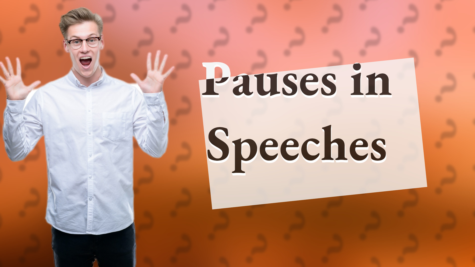 Pauses in Speeches