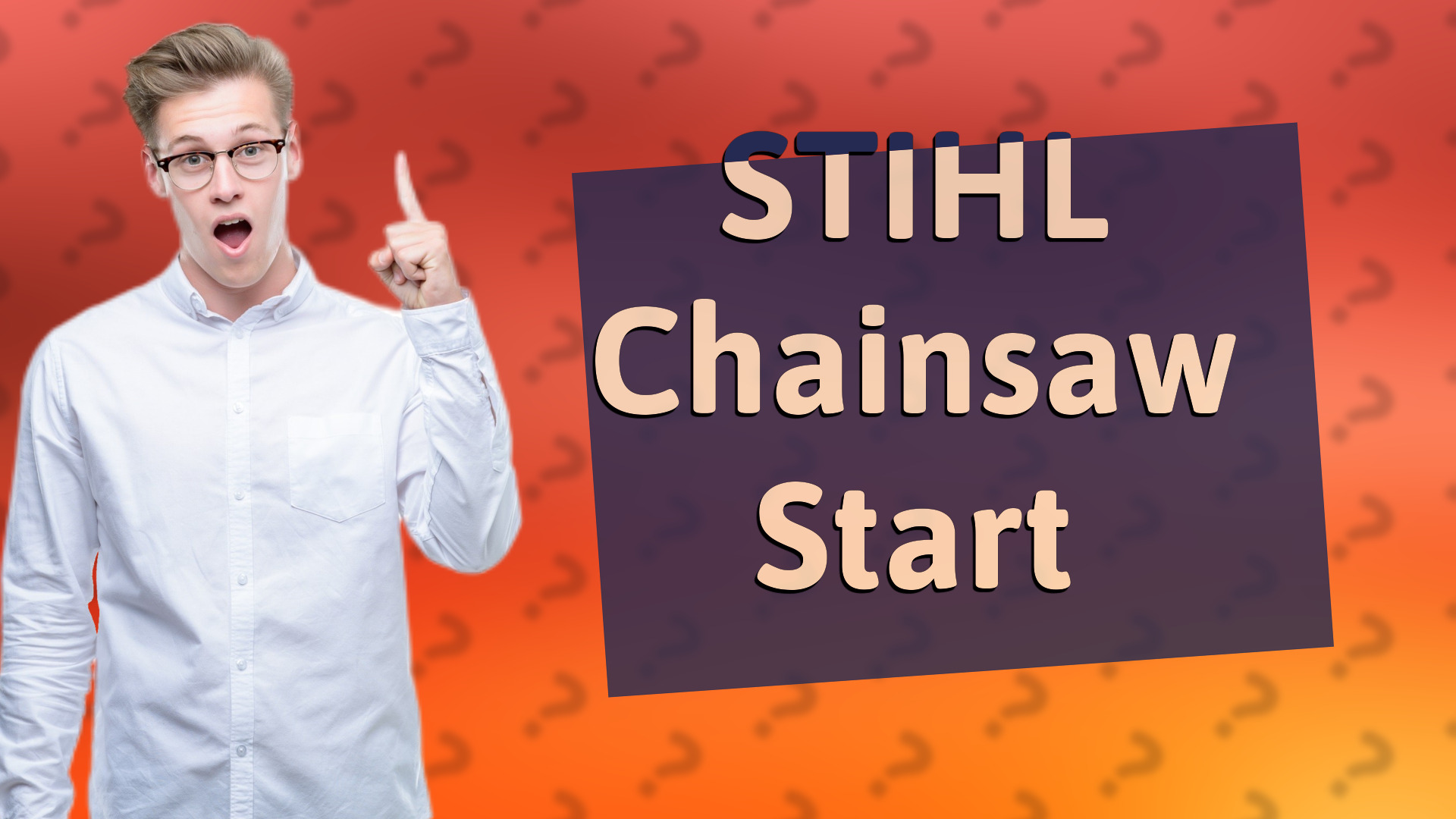 STIHL Chainsaw Start