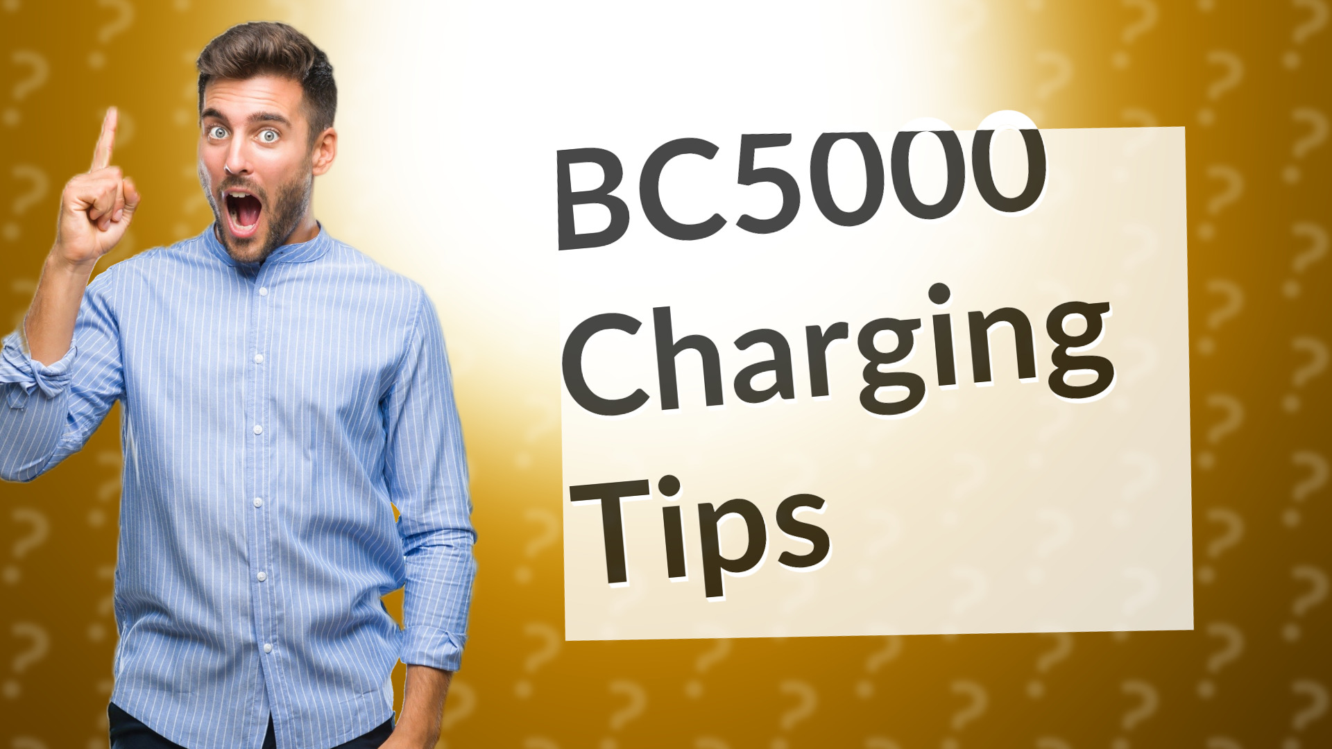 BC5000 Charging Tips