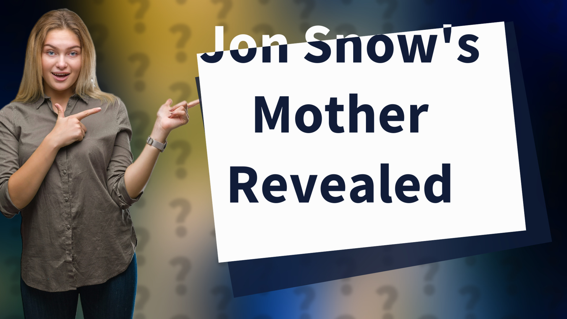 Jon Snow's Mother Revealed