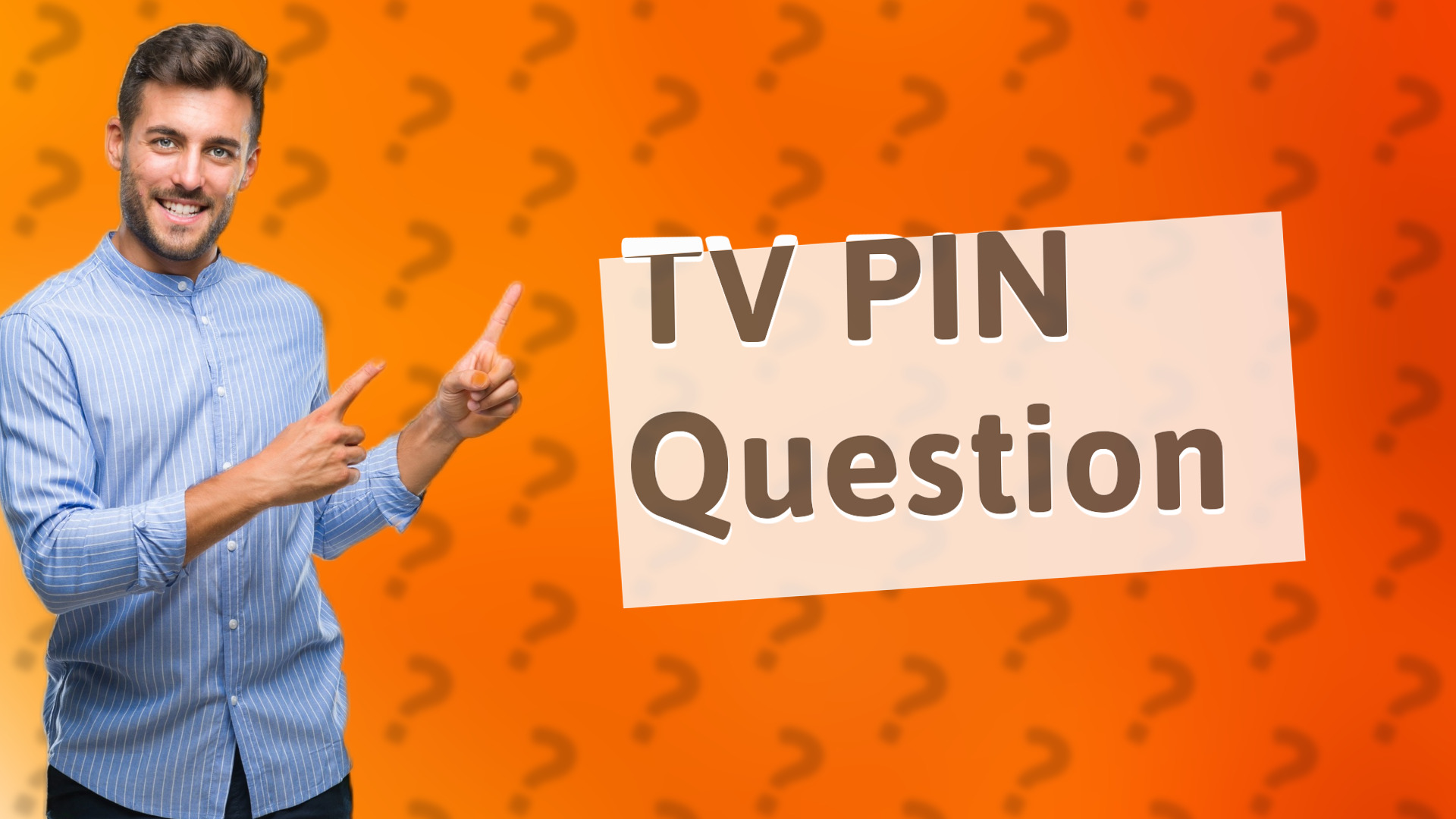 TV PIN Question