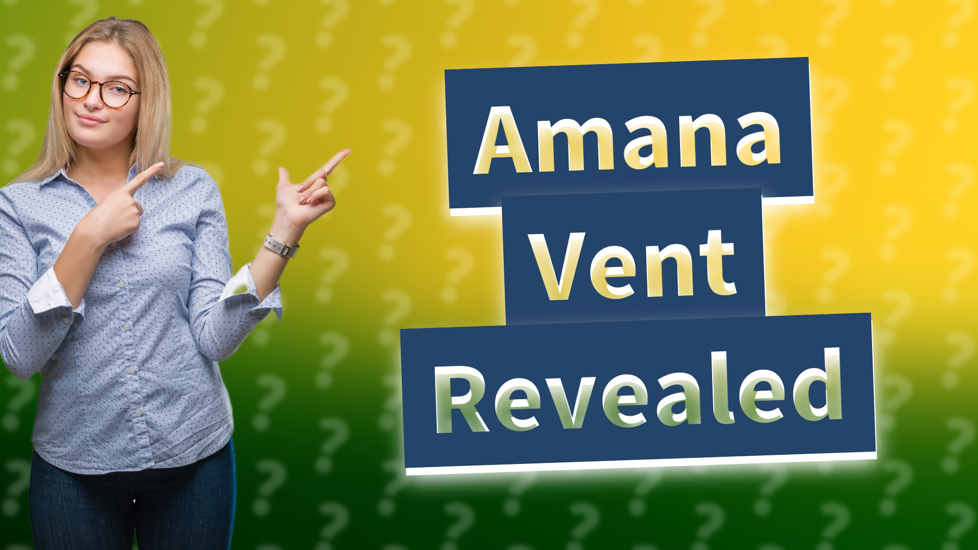 Amana Vent Revealed