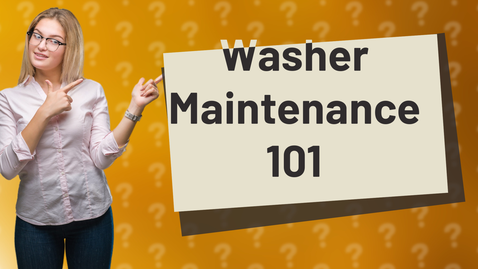Washer Maintenance 101