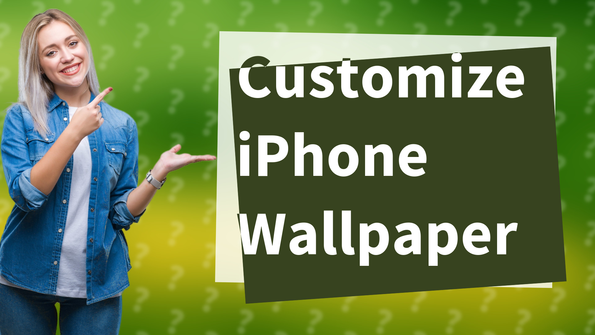 Customize iPhone Wallpaper