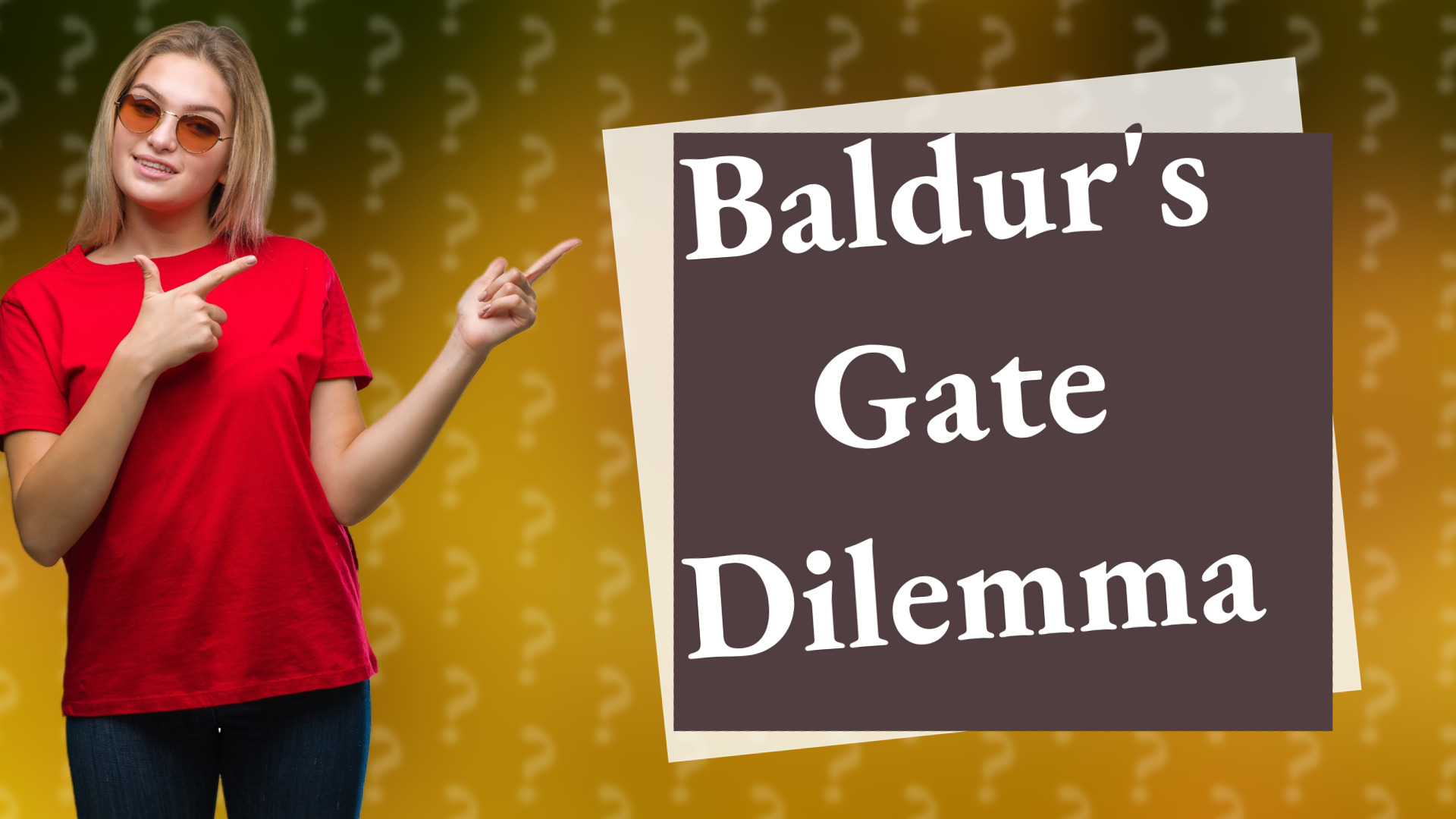 Baldur's Gate Dilemma
