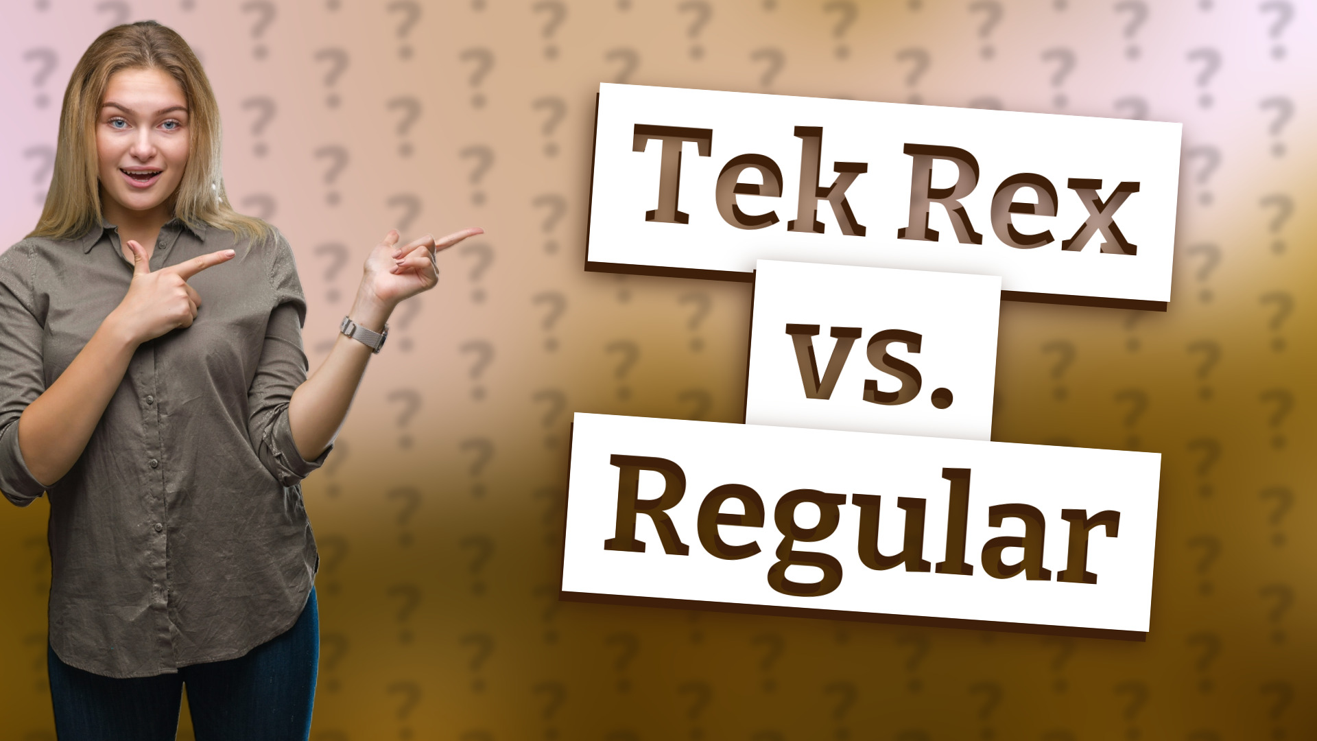 Tek Rex vs. Regular