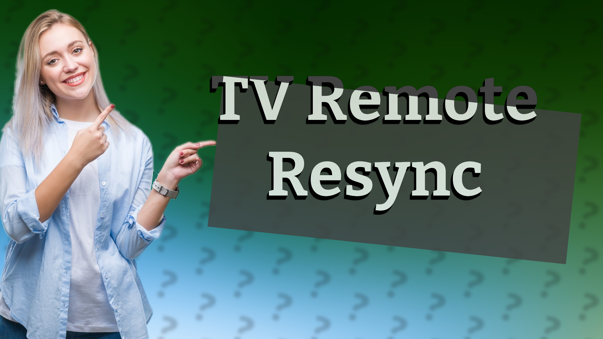 TV Remote Resync