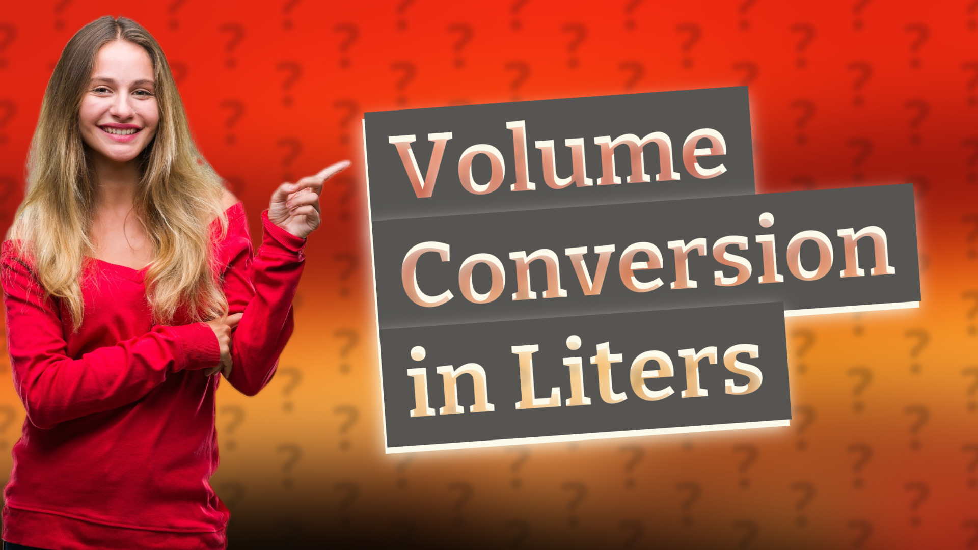 Volume Conversion in Liters