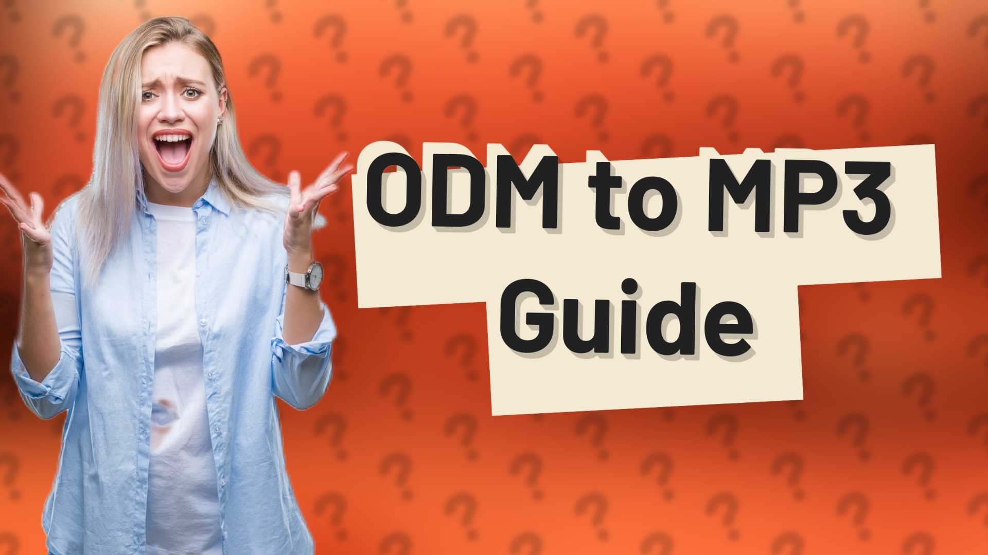 ODM to MP3 Guide