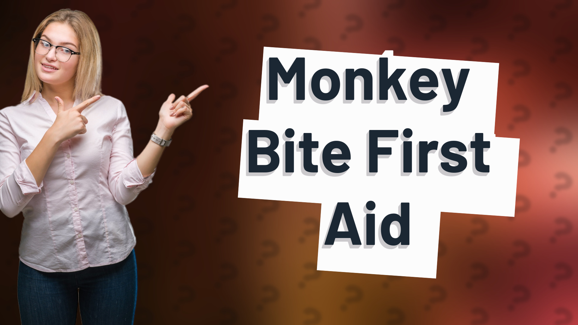 Monkey Bite First Aid