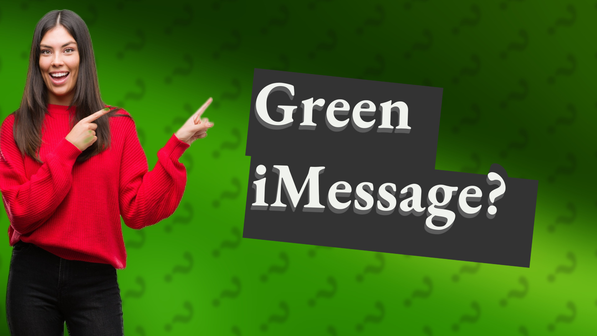 Green iMessage?