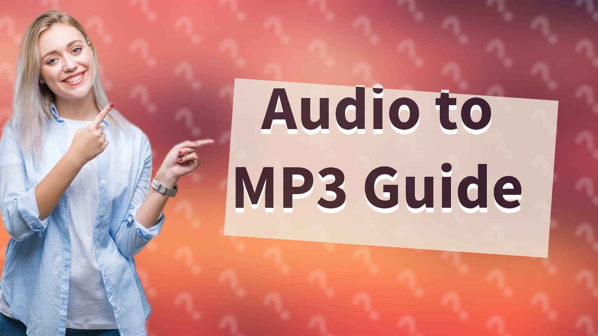 Audio to MP3 Guide