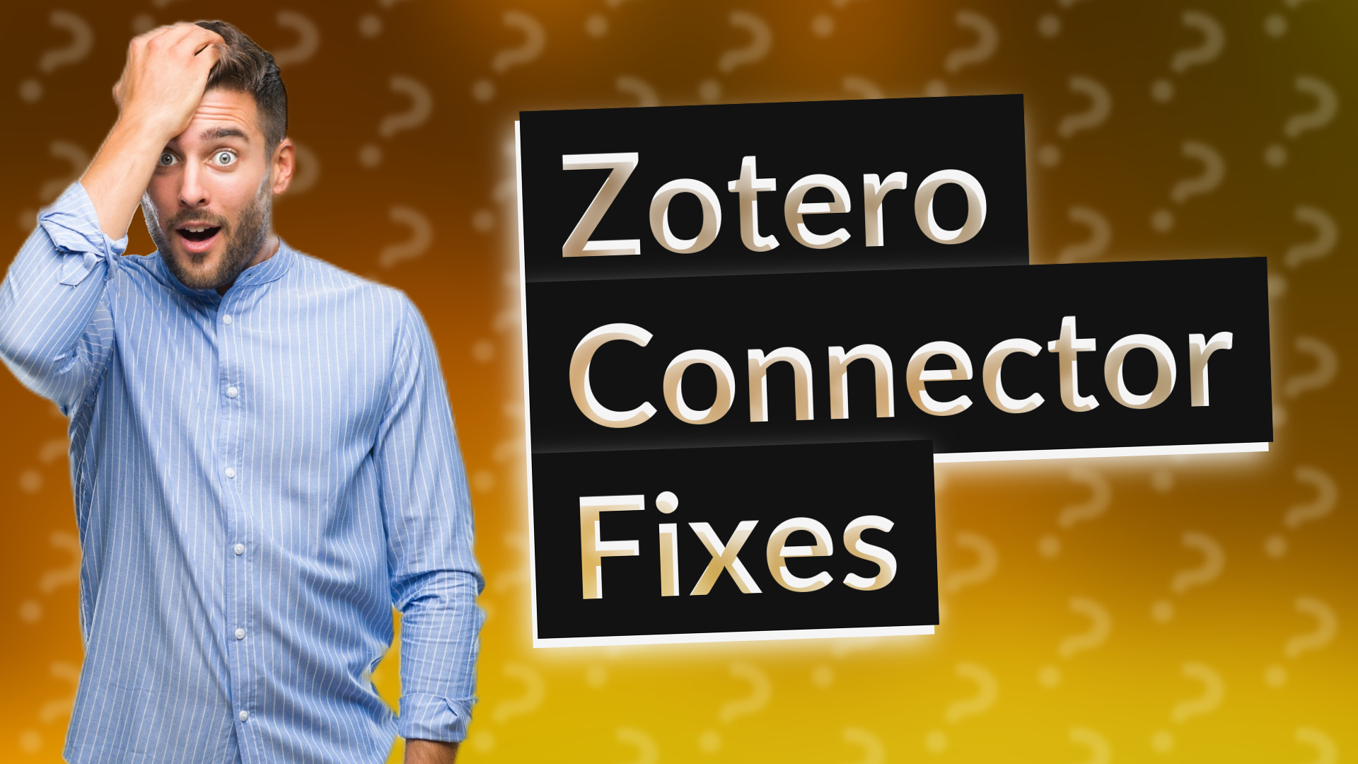 Zotero Connector Fixes