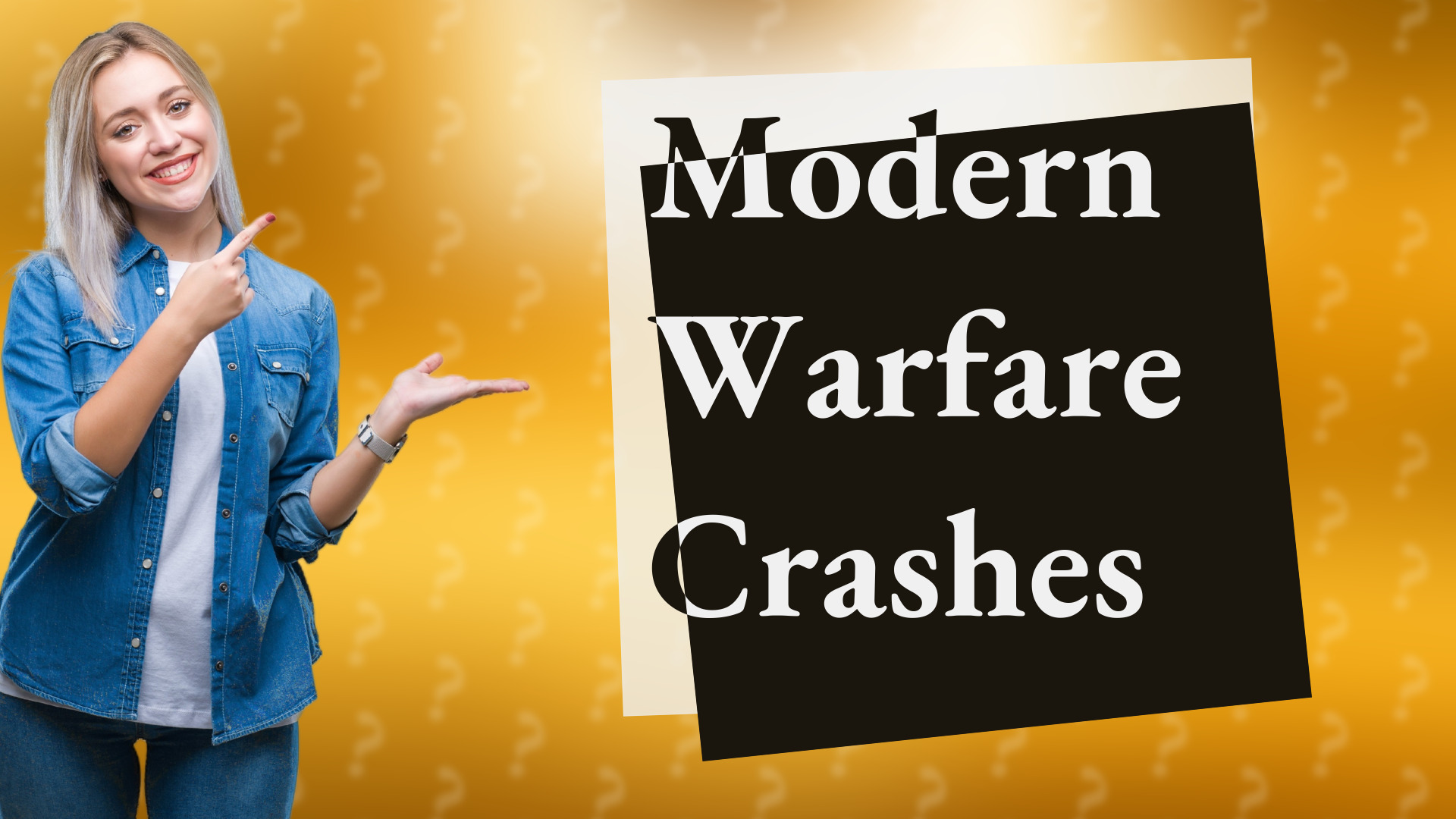 Modern Warfare Crashes