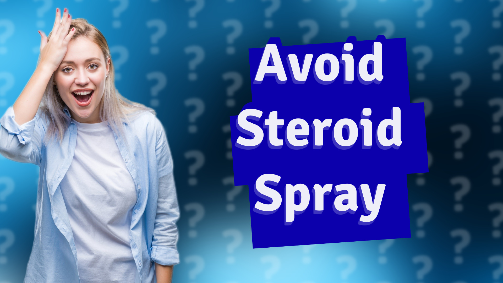 Avoid Steroid Spray