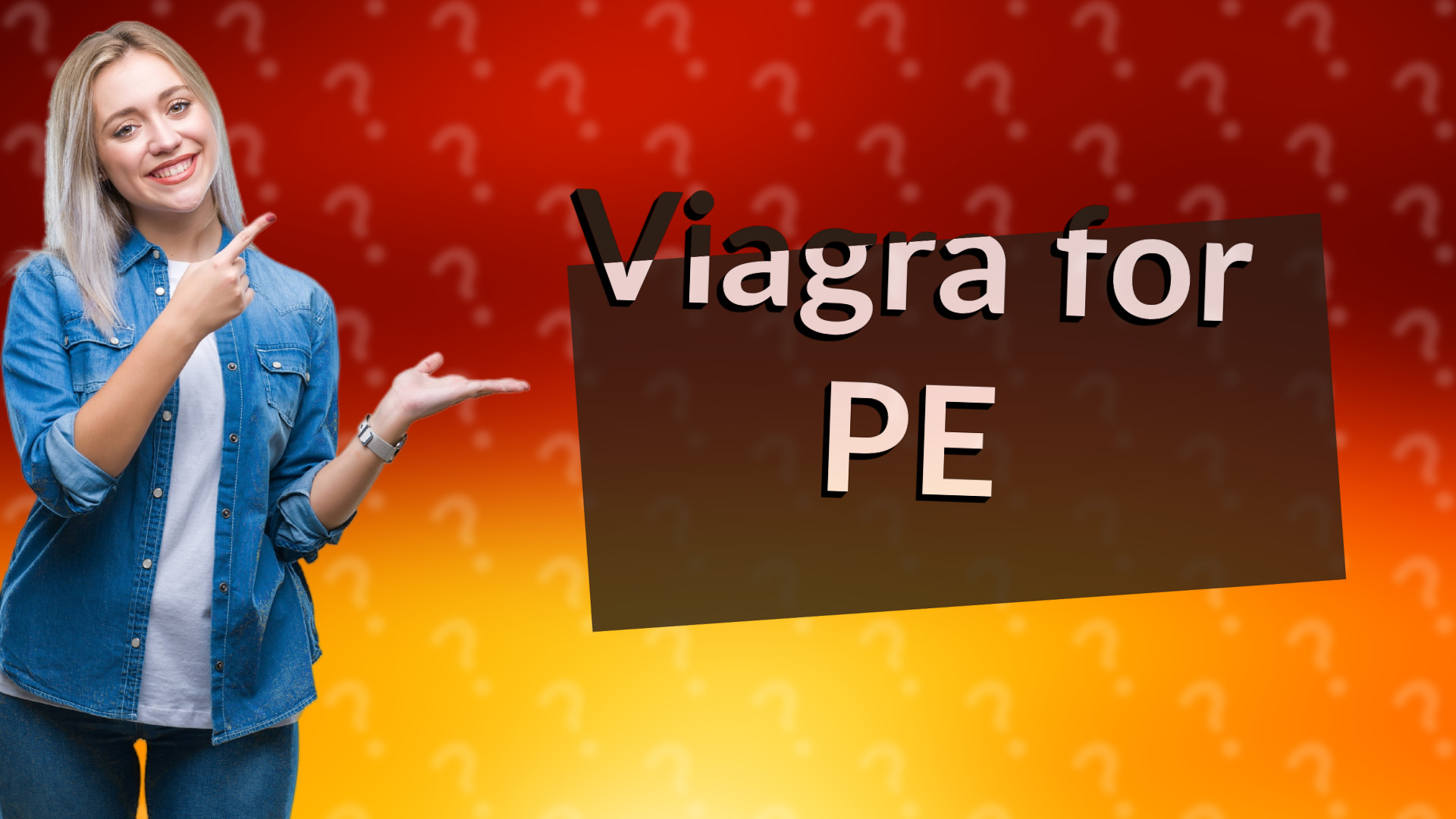 Viagra for PE