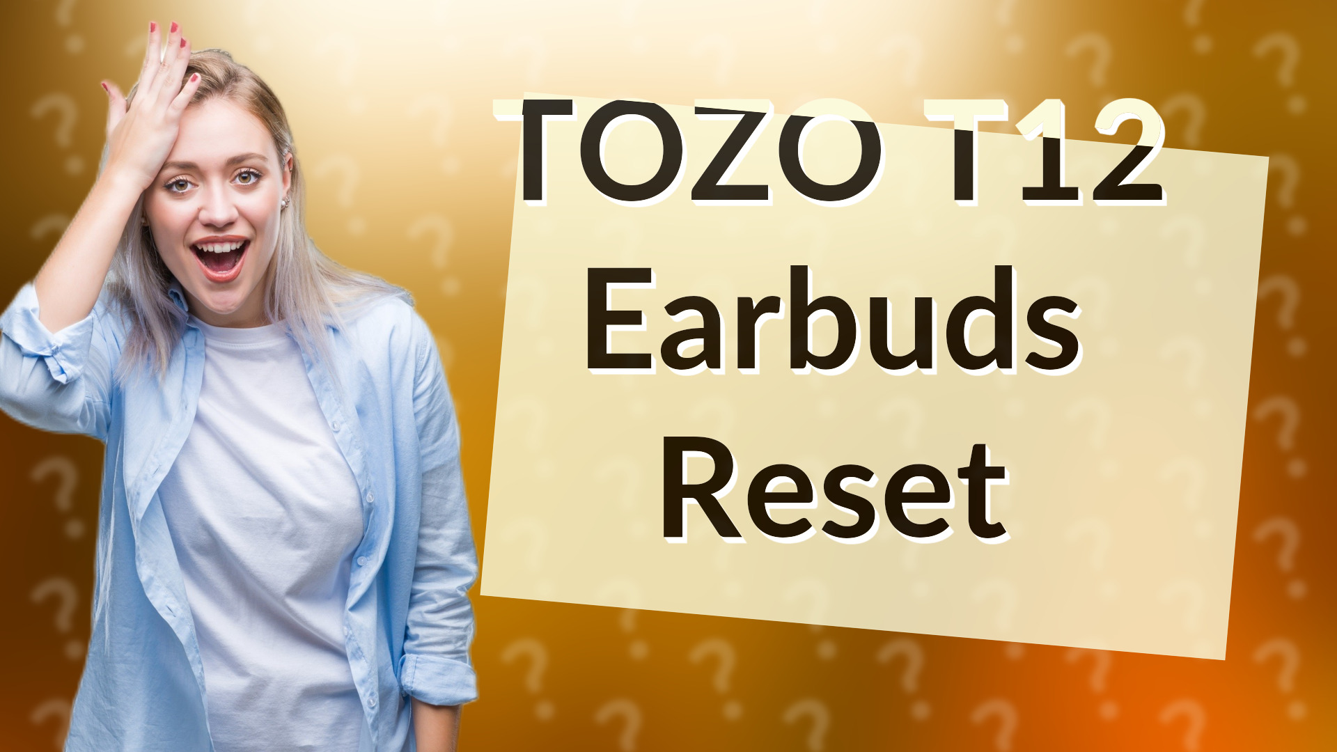 TOZO T12 Earbuds Reset