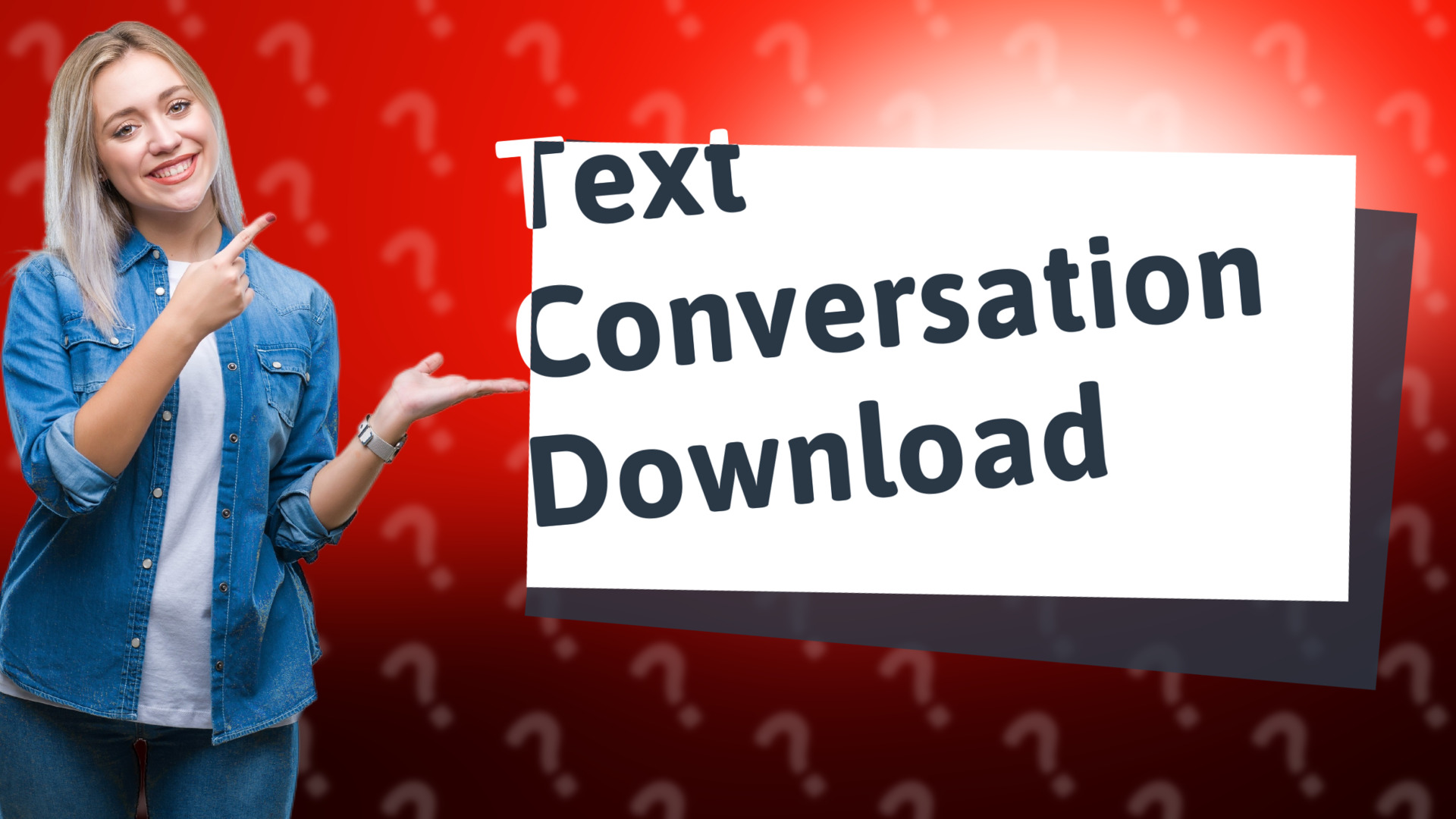 Text Conversation Download