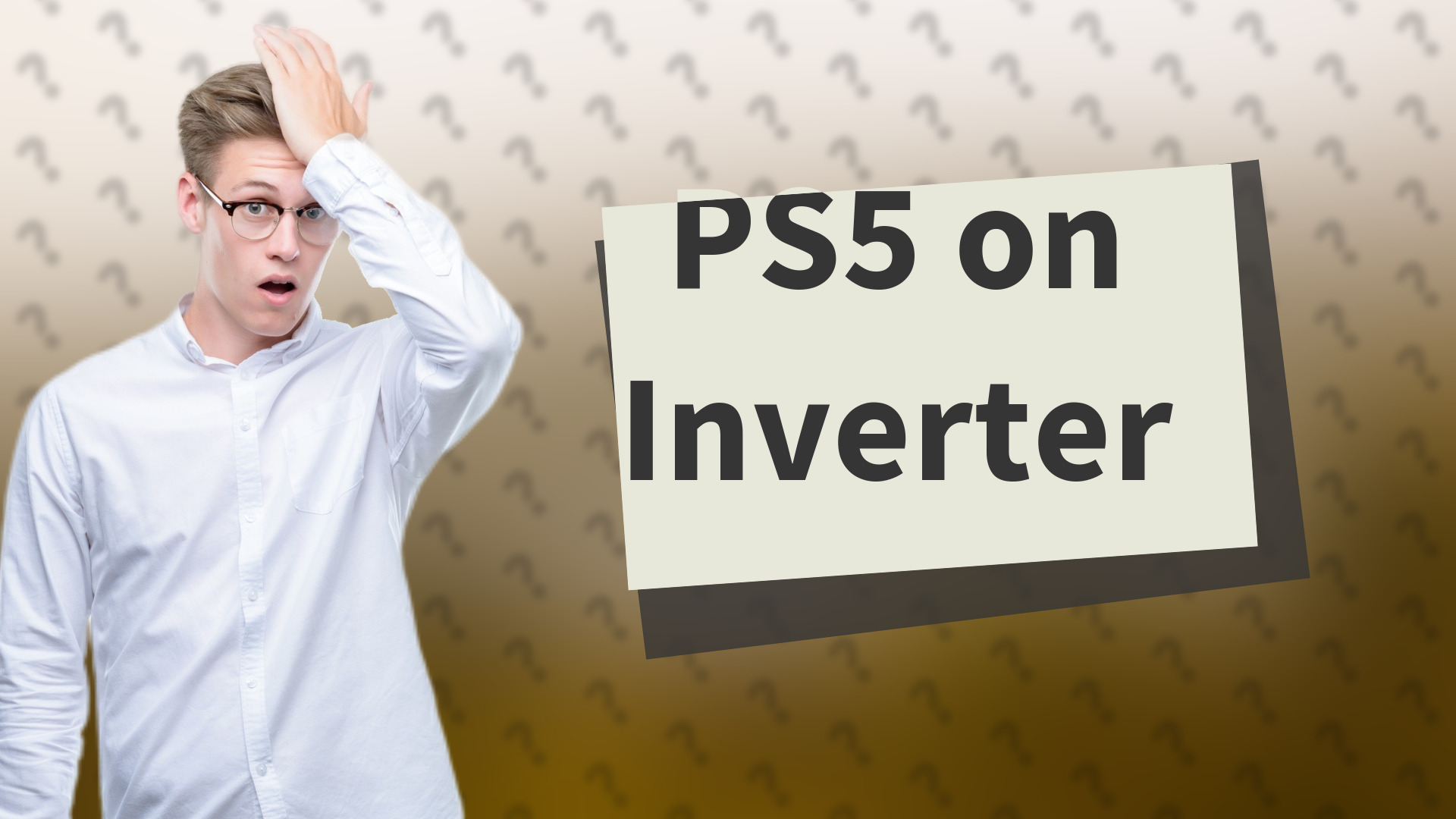 PS5 on Inverter