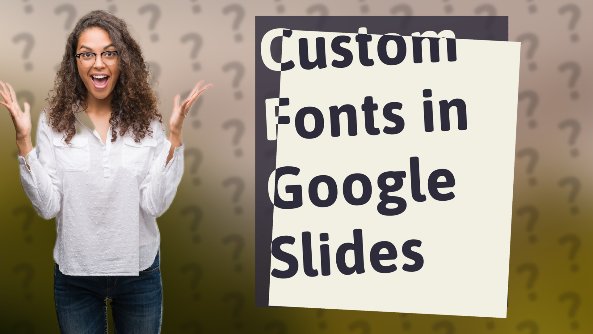 Custom Fonts in Google Slides