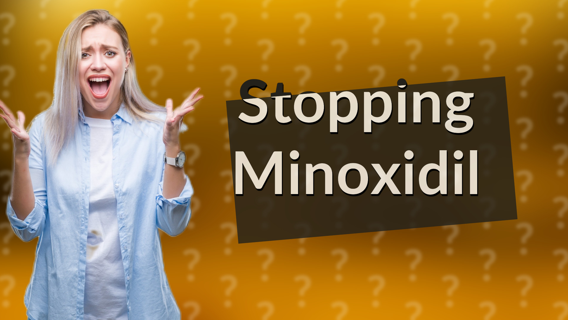 Stopping Minoxidil