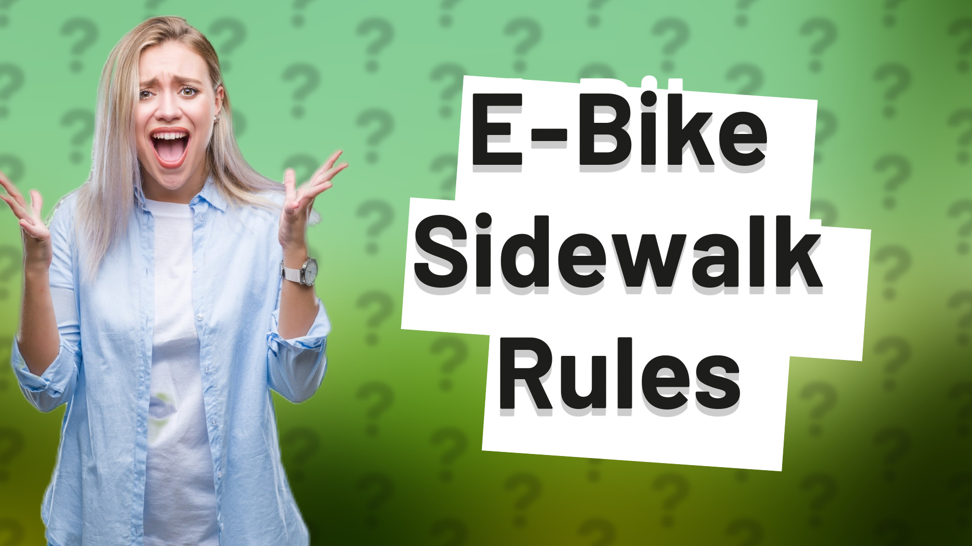 E-Bike Sidewalk Rules
