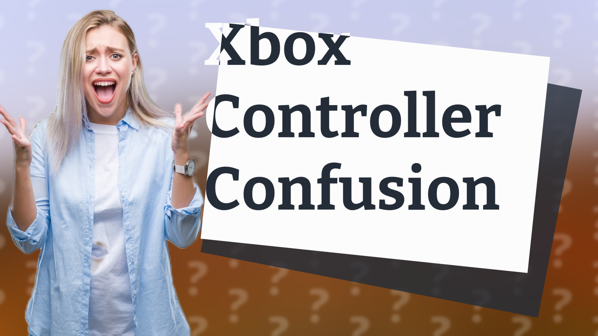 Xbox Controller Confusion