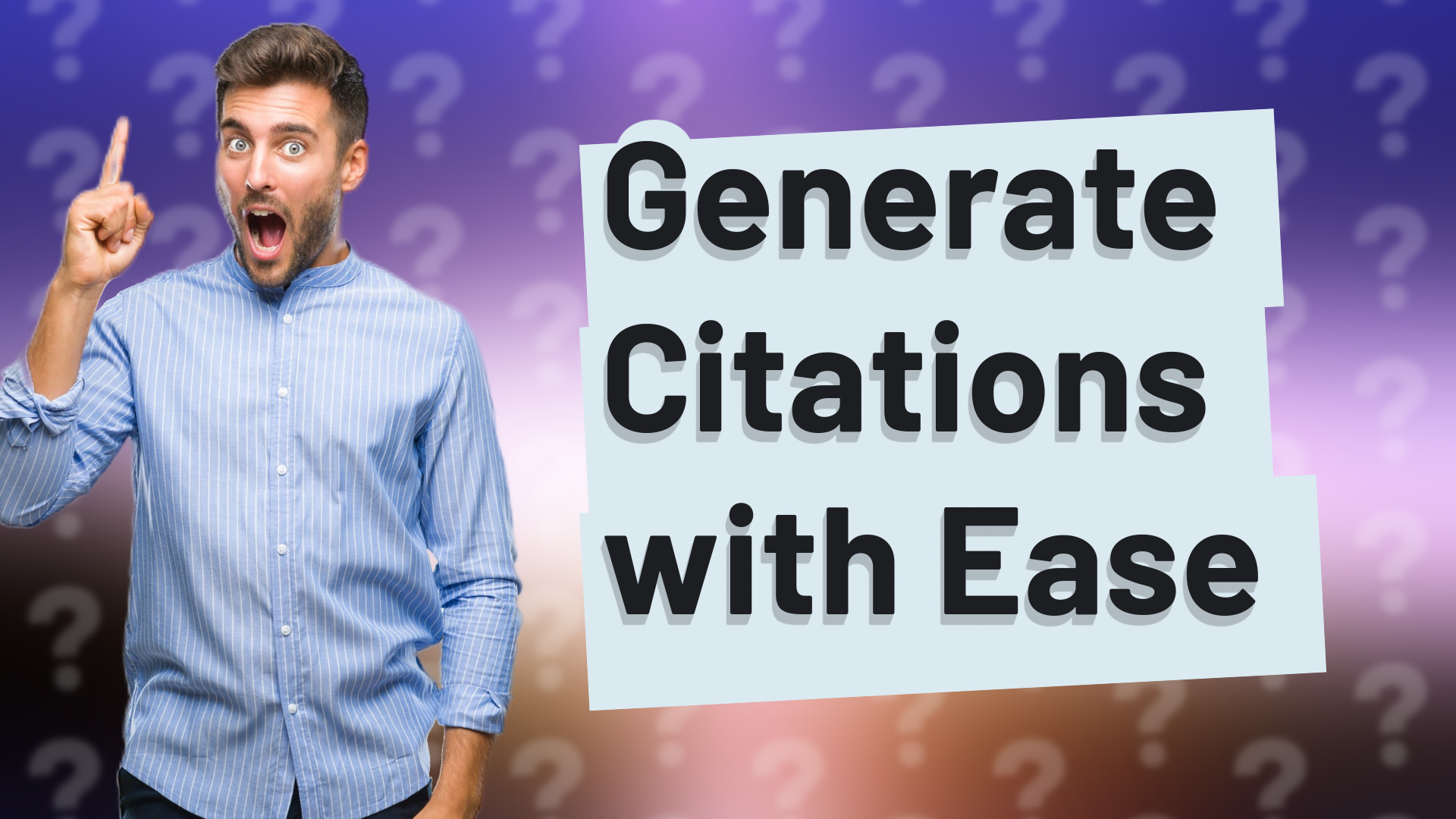 Generate Citations with Ease