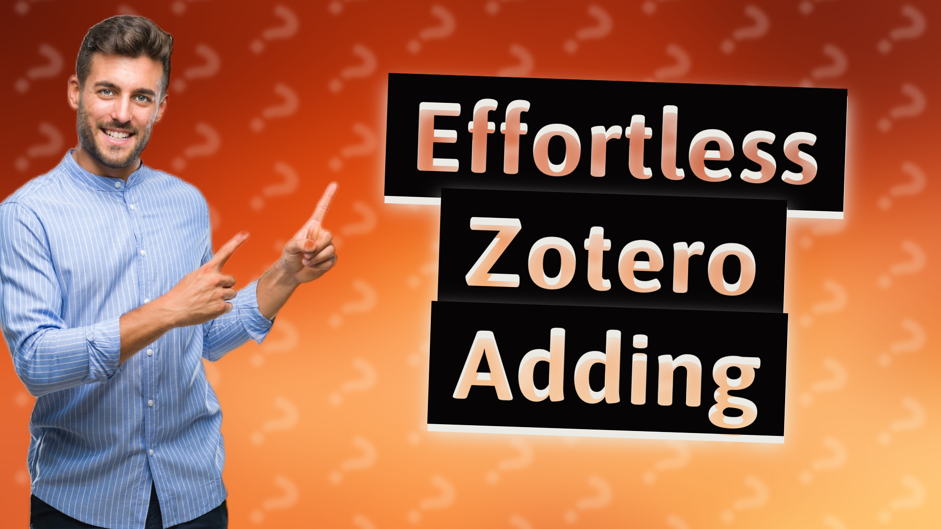 Effortless Zotero Adding