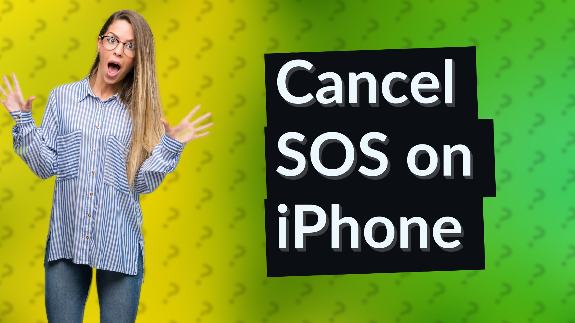 Cancel SOS on iPhone