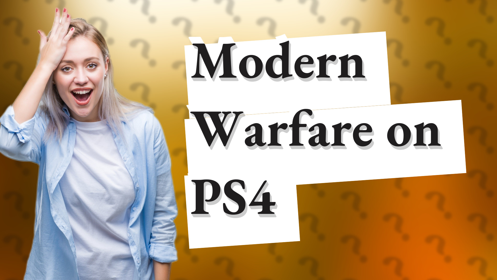 Modern Warfare on PS4