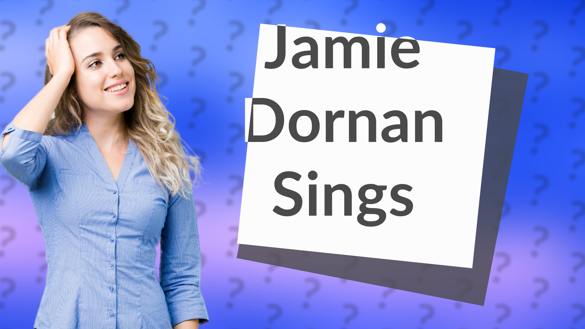 Jamie Dornan Sings