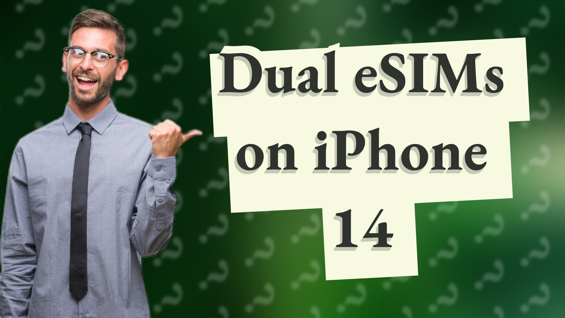 Dual eSIMs on iPhone 14