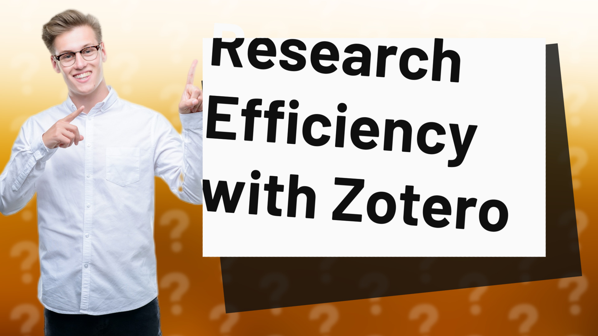 Research Efficiency with Zotero