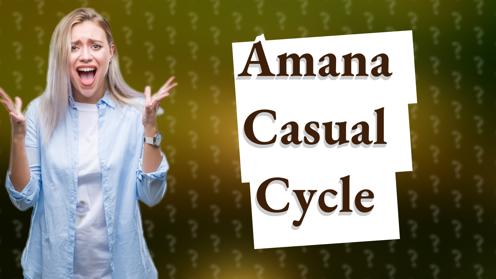 Amana Casual Cycle