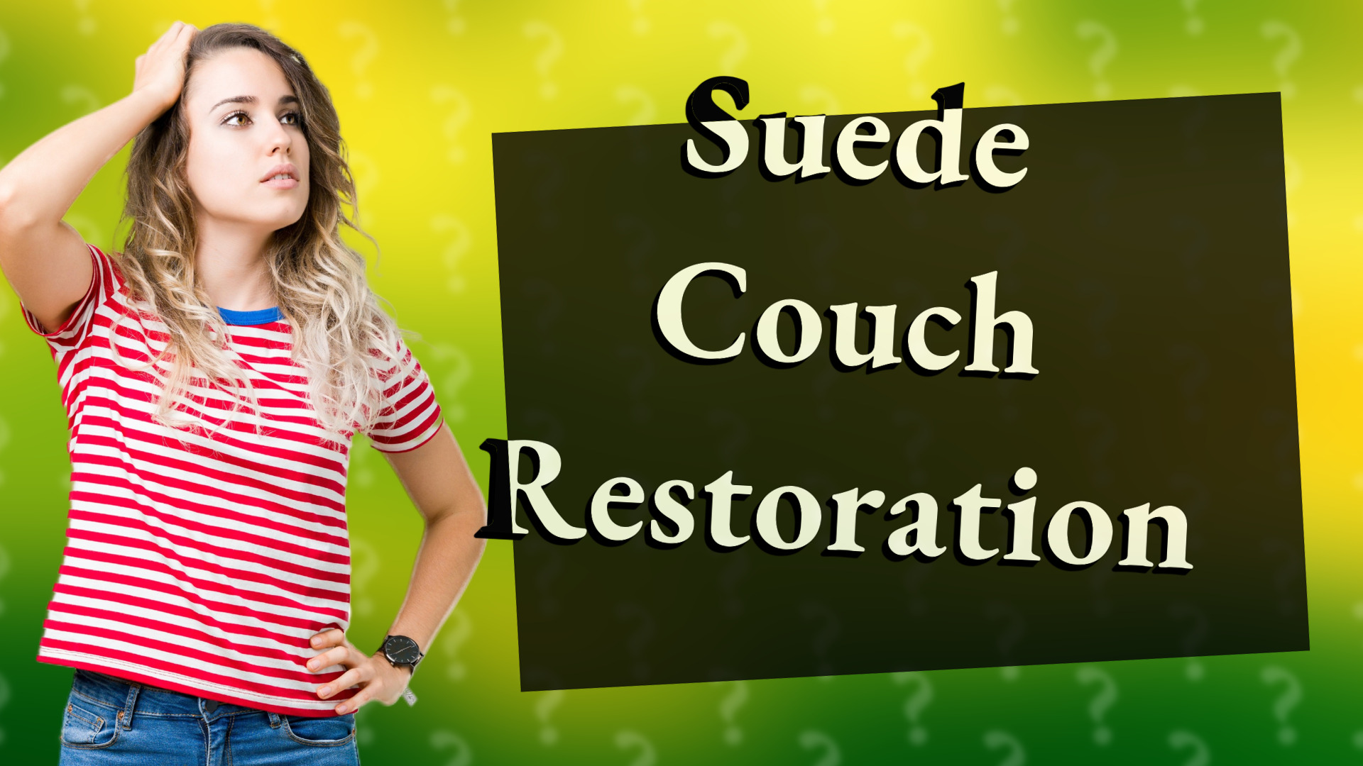 Suede Couch Restoration