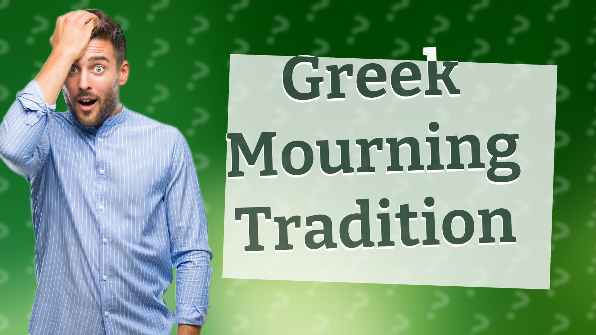 Greek Mourning Tradition