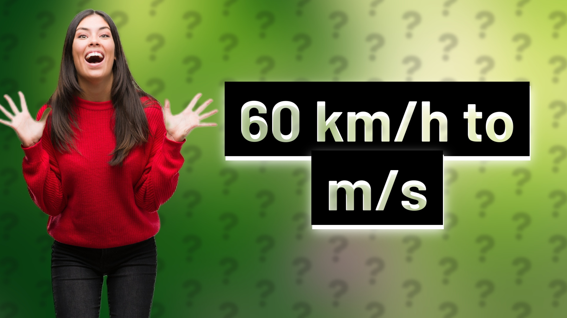 60 km/h to m/s
