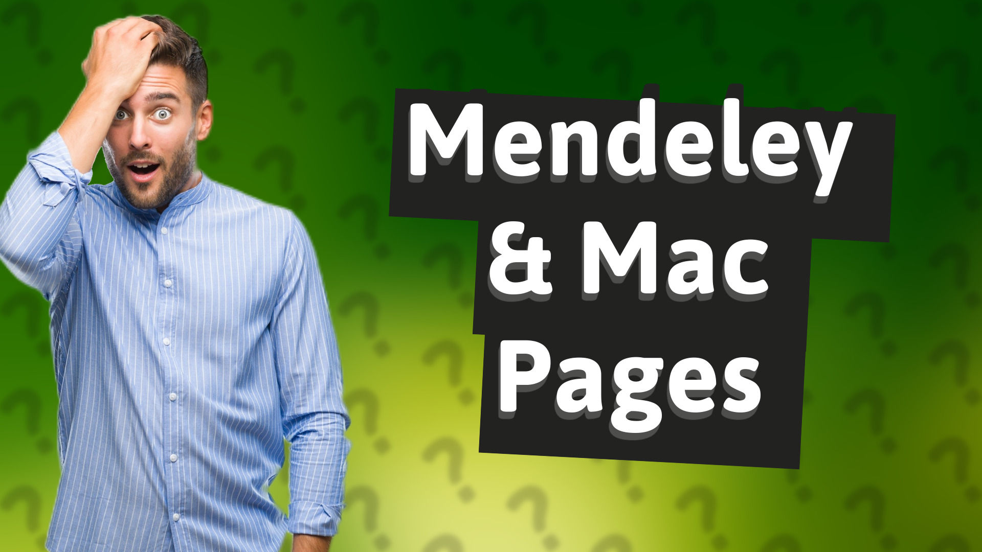Mendeley & Mac Pages