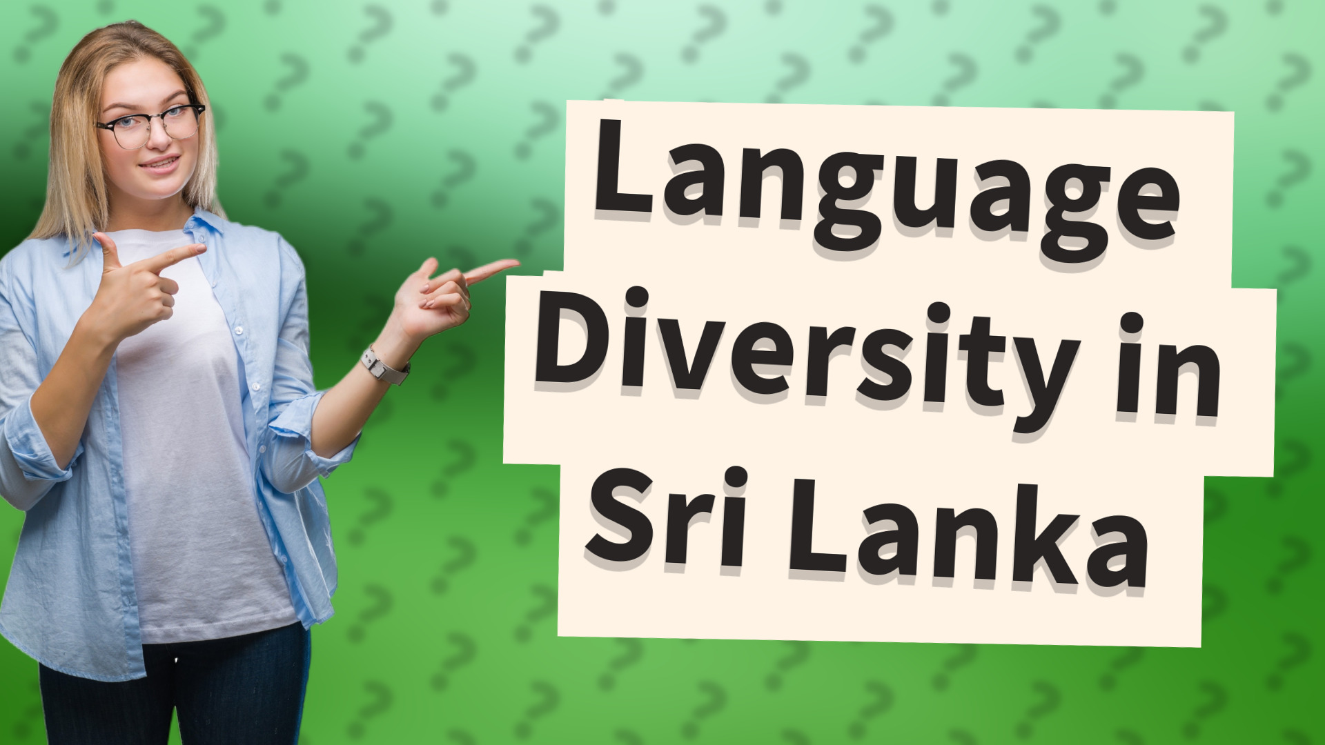 Language Diversity in Sri Lanka