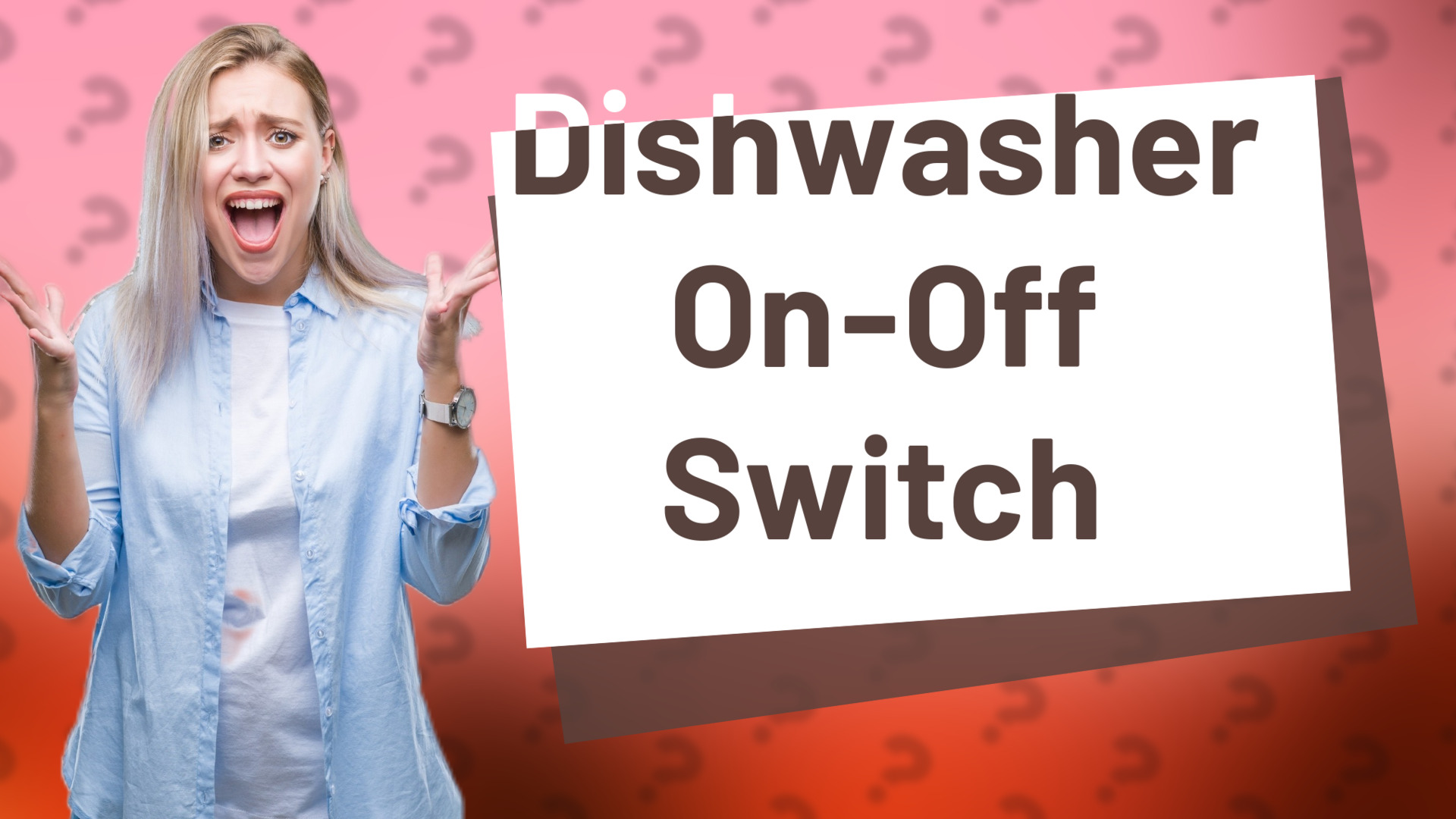 Dishwasher On-Off Switch