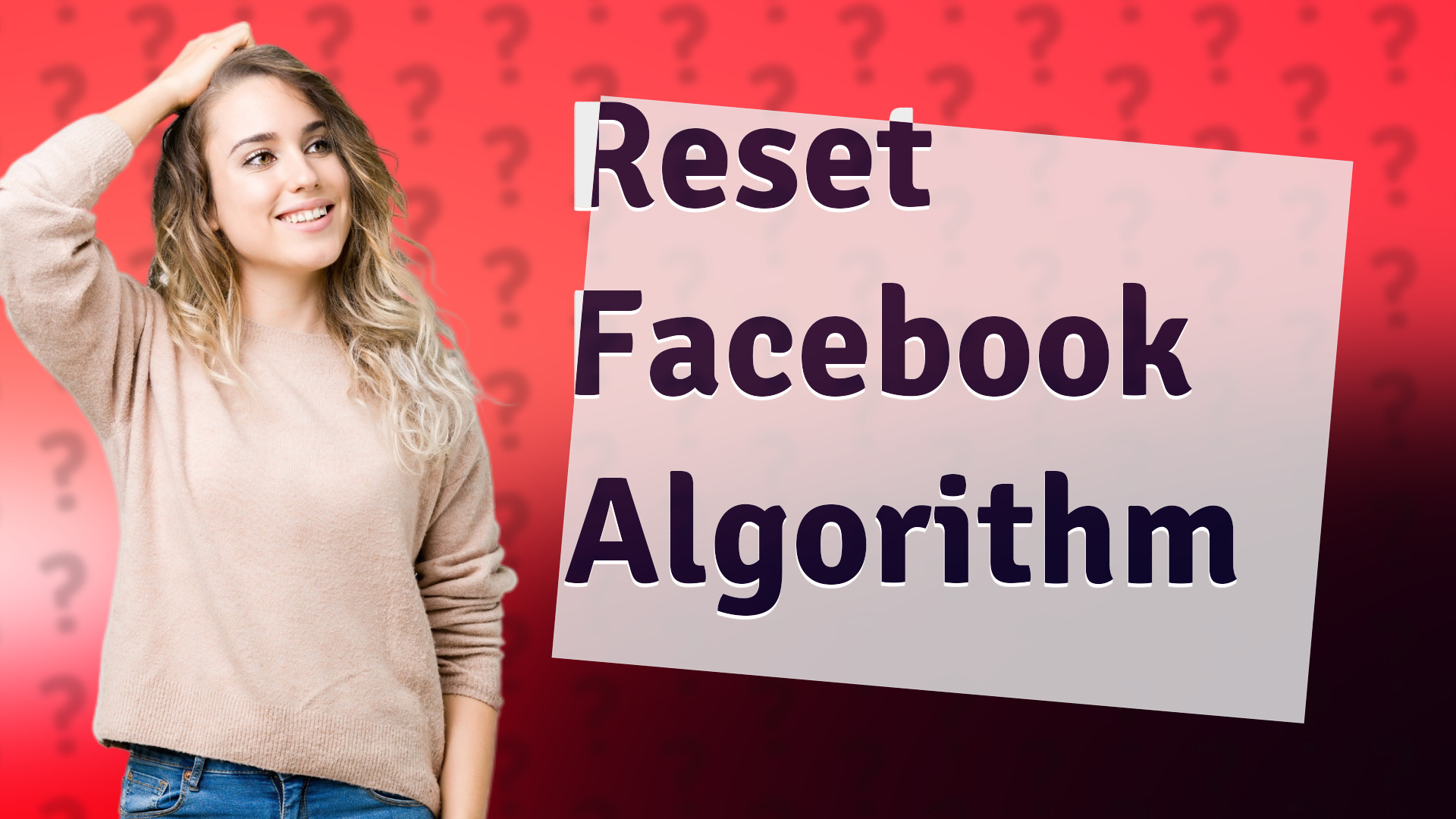 Reset Facebook Algorithm